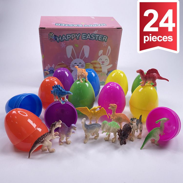 12 pcs eggs+ 12 pcs dinosaur