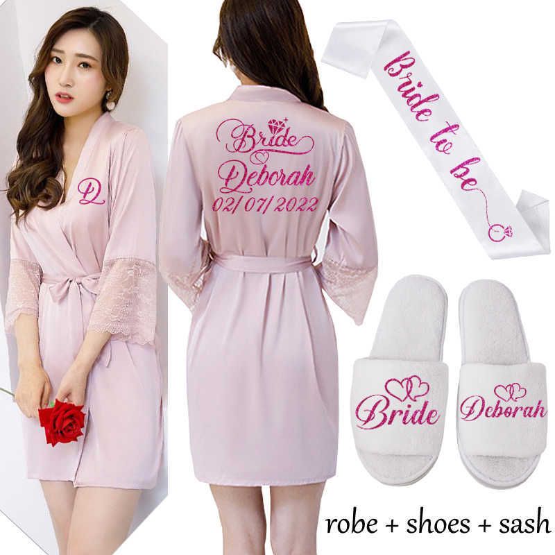 Blush Robe Sash Shoe