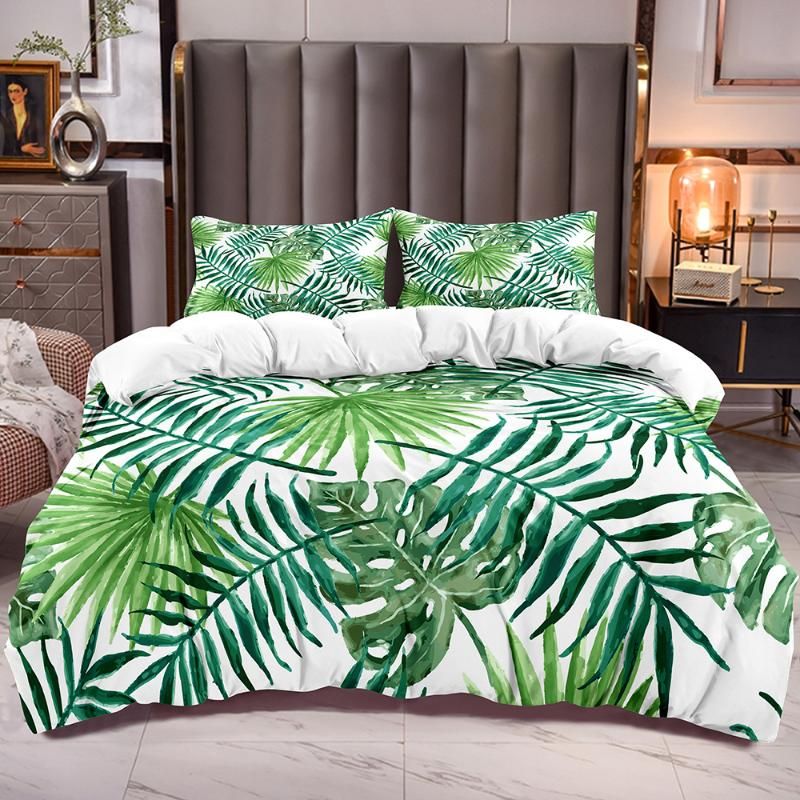 Bedding Sets Leaf Duvet Cover For Boys, What Are The Ties Inside A Duvet Cover For