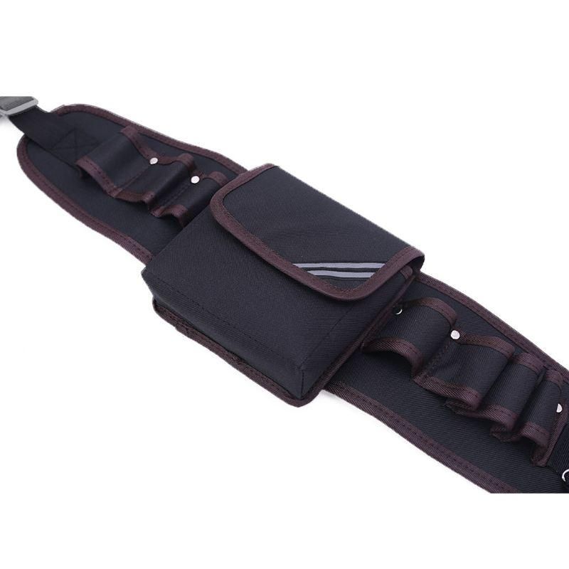 Black Electrician Tool Bag Waist Pocket Pouch Belt Storage Holder Maintenance 