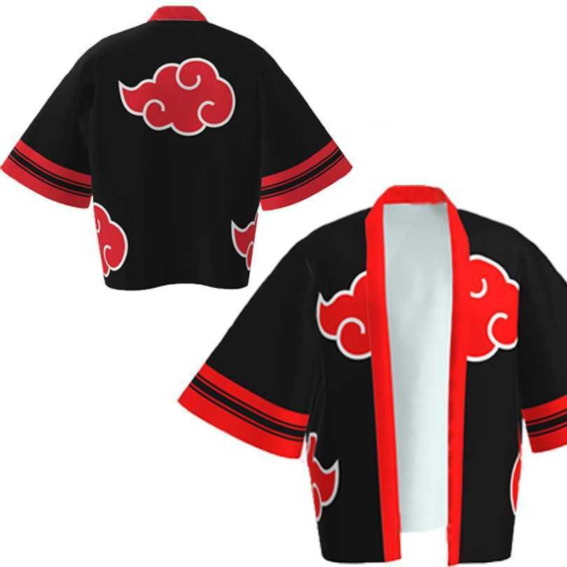 Sasuke Cosplay Costumes Akatsuki Kimono Jacket Japanese Anime Cloak Pajamas Adult Quadratic Element Bathrobe Y0913 Sasuke Cosplay Costumes Akatsuki Kimono Jacket Japanese Anime Cloak Pajamas Adult Quadratic Element Bathrobe Y0913