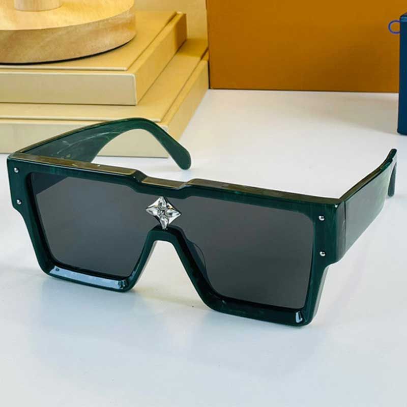 Green Frame Black Lenses