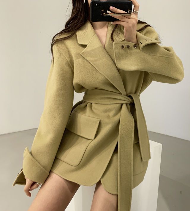 Casaco Feminino Women Autumn Winter Cassic Simple Woolen Long Coat Female Robe Outerwear,Camel,M Casaco Feminino Women Autumn Winter Cassic Simple Woolen Long Coat Female Robe Outerwear,Camel,M