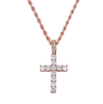 Rose Gold Cross.