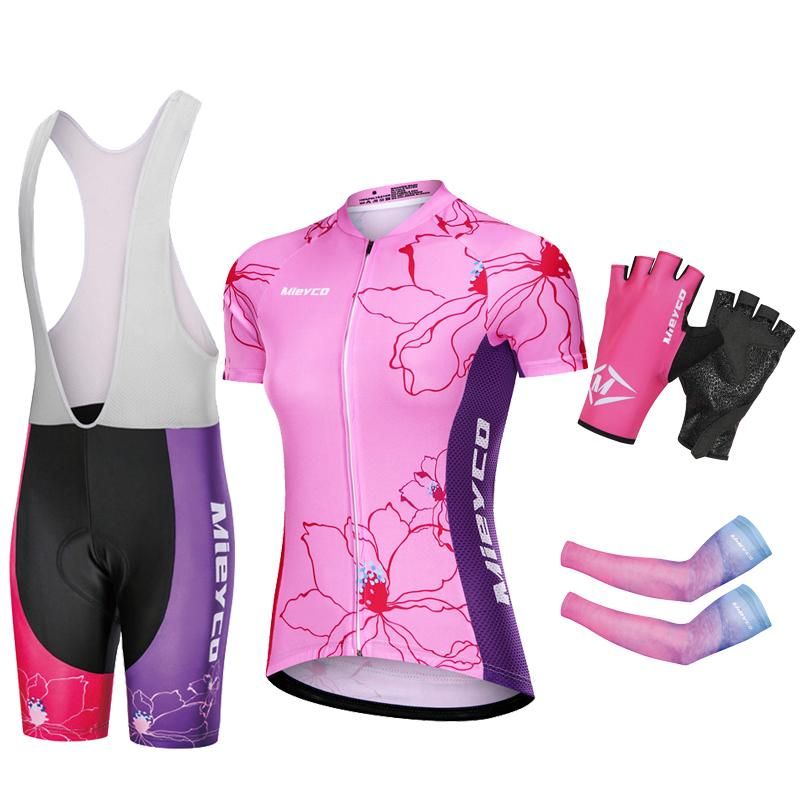 Jersey de ropa deportiva para mujer Ciclismo Manga Corta Bicicleta Carreras Ropa