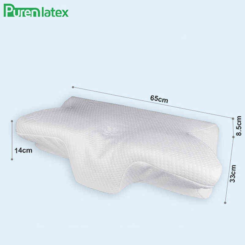 Purenlatex Car Pillow Auto Seat Cushion Memory Foam Orthopedic