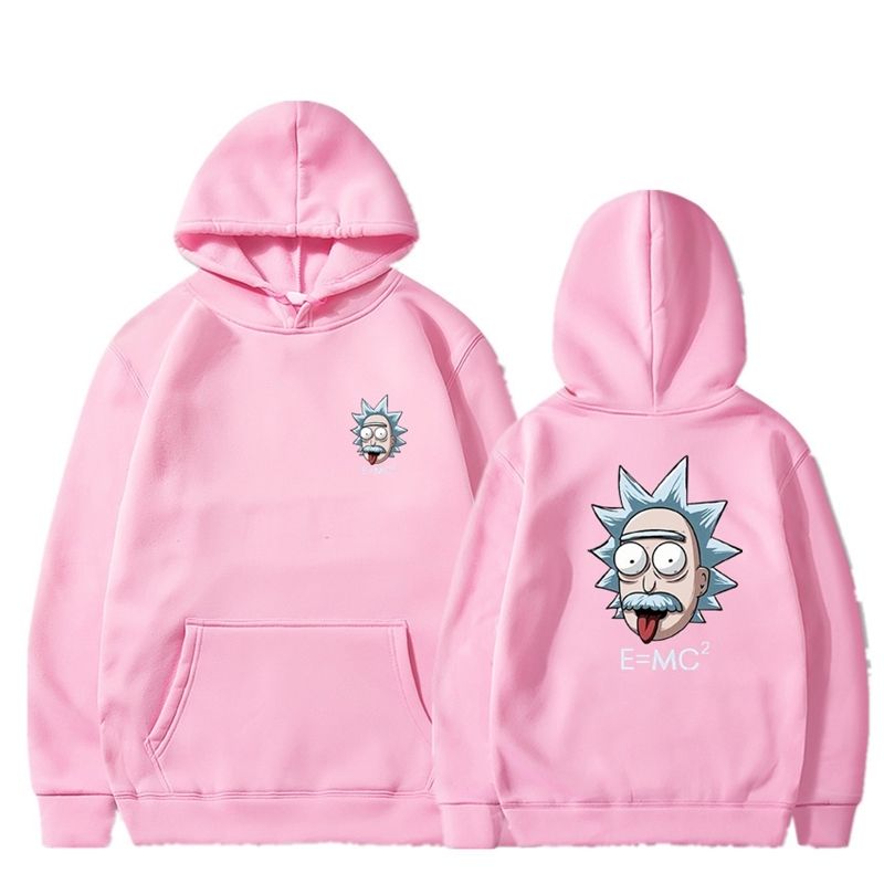 Sudadera con capucha para hombre Hip Hop Sudadera para hombre Rick Morty letra impreso