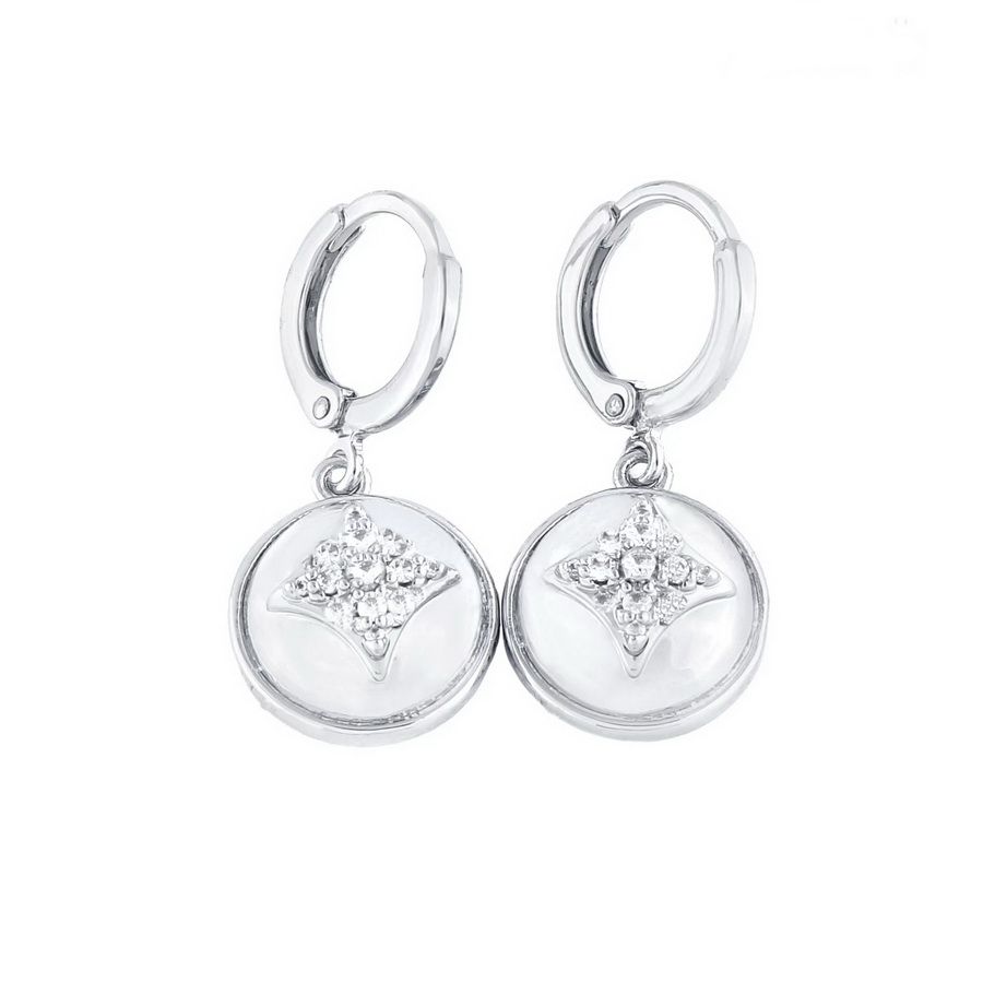 Boucles d'oreilles en or blanc