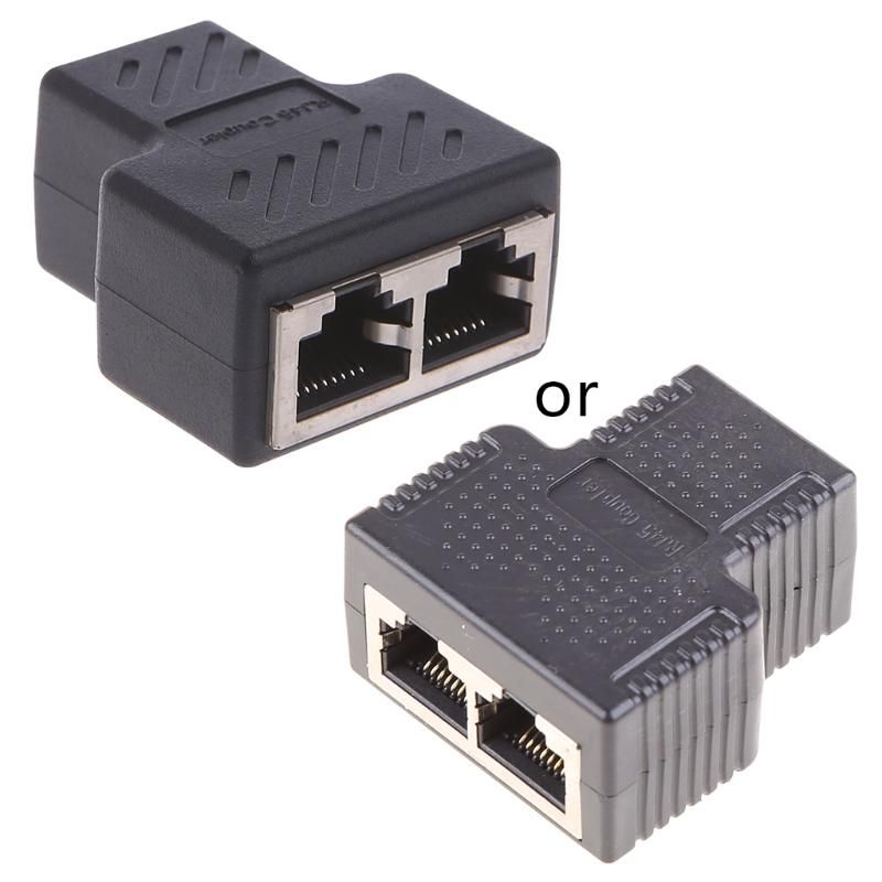 Discount Hubs 1 To 2 Ways LAN Network Cable RJ45 Female