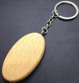 Keychain en bois vierge # 9 bricolage