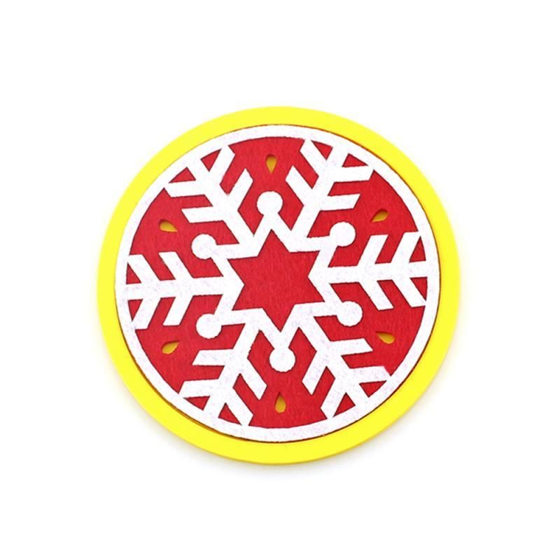China Snowflake yellow 2pcs ROUND