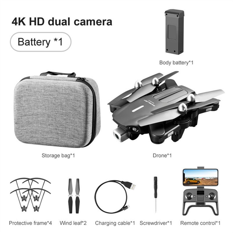 ブラック4K HDデュアルカメラ