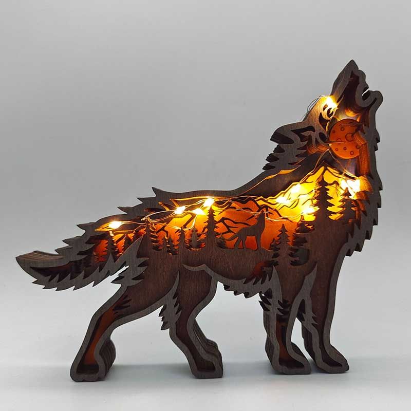 Wolf with light