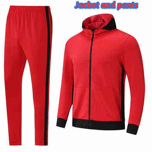 pantaloni della giacca rossa