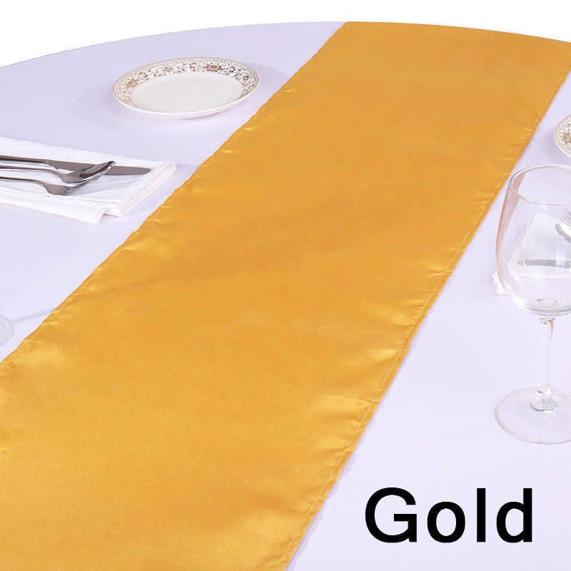 Altın saten masa koşucular-30x275 cm