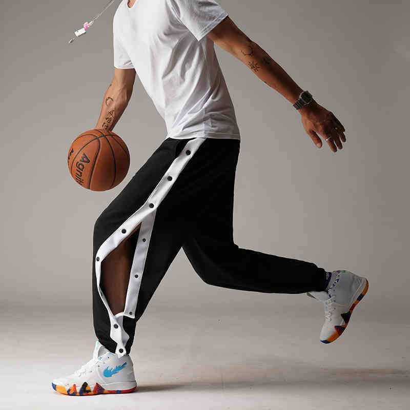 Compra Jeans Hombres Joggers Pantalones De Hombres Cortados Lado Abierto  Cojado De Moda Botones Ancho Botones Jogger Casual Streetwear Barato |  Entrega Rápida Y Calidad | Es.Dhgate