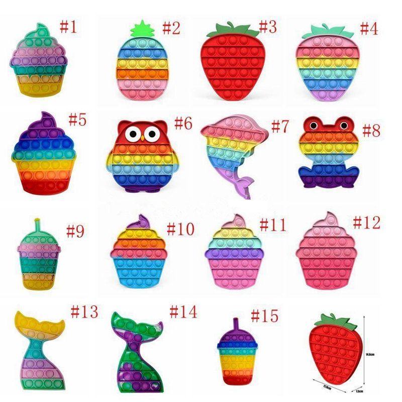 Acheter Pas Cher Fidget Jouet Sensoriel Creme Arc En Ciel Sensorielle Sirene Gateau A La Fraise Squishy Figet Stress Stress Stress Reliez Vous Toys Bulble Toys Bullieres Fete Cadeaux Mma134 Du 1 59