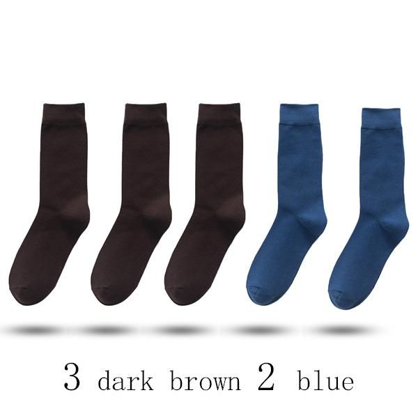 3 dark brown 2 blue