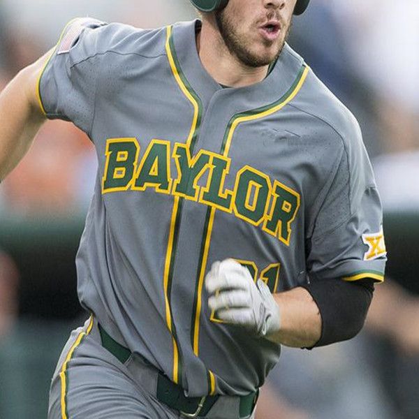Custom BAYLOR BU Coolege Baseball Jerseys Jared McKenzie Andy Thomas ...