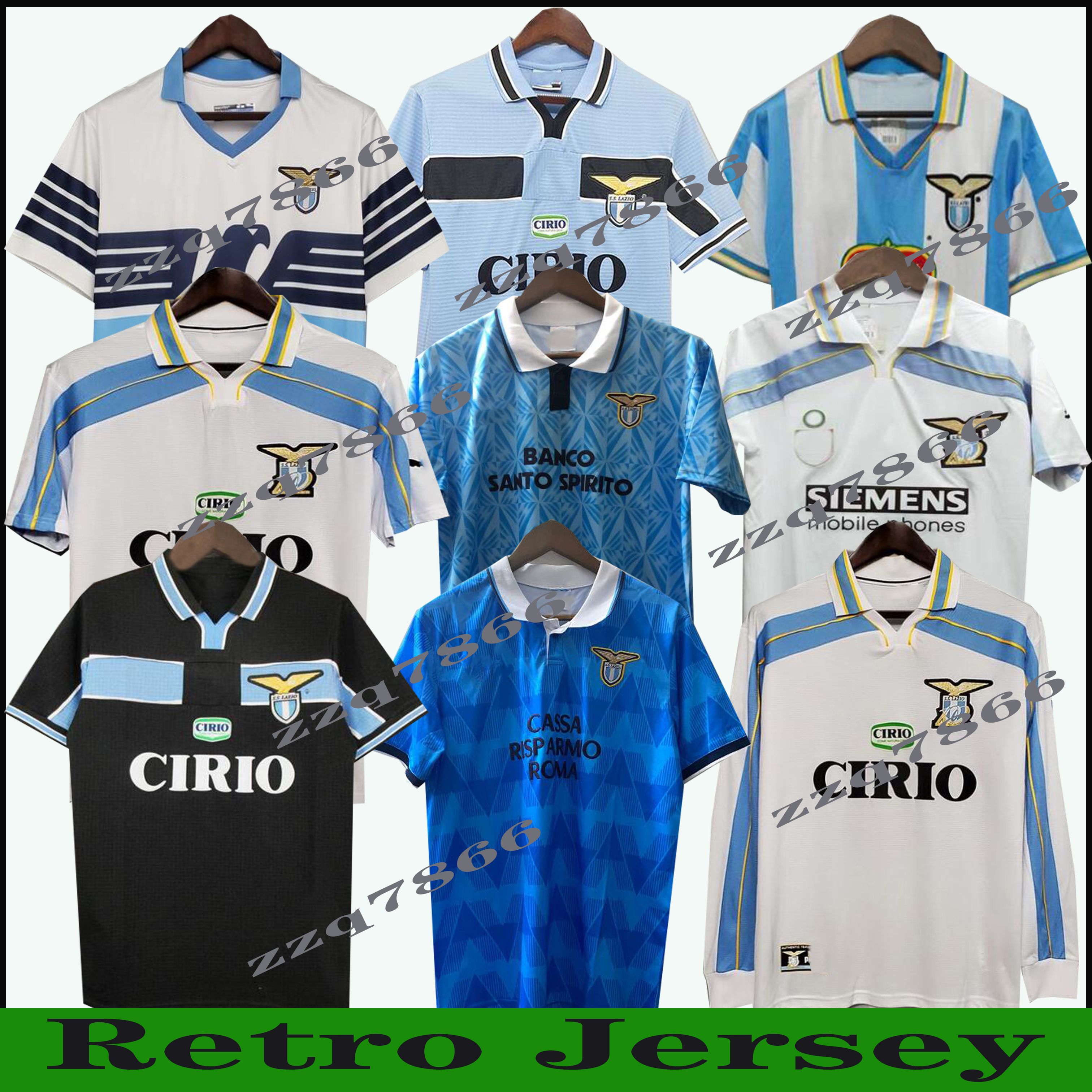 1998 LAZIO Soccer Jersey STAR GASCOIGNE VERON SIMEONE Classic VINTAGE