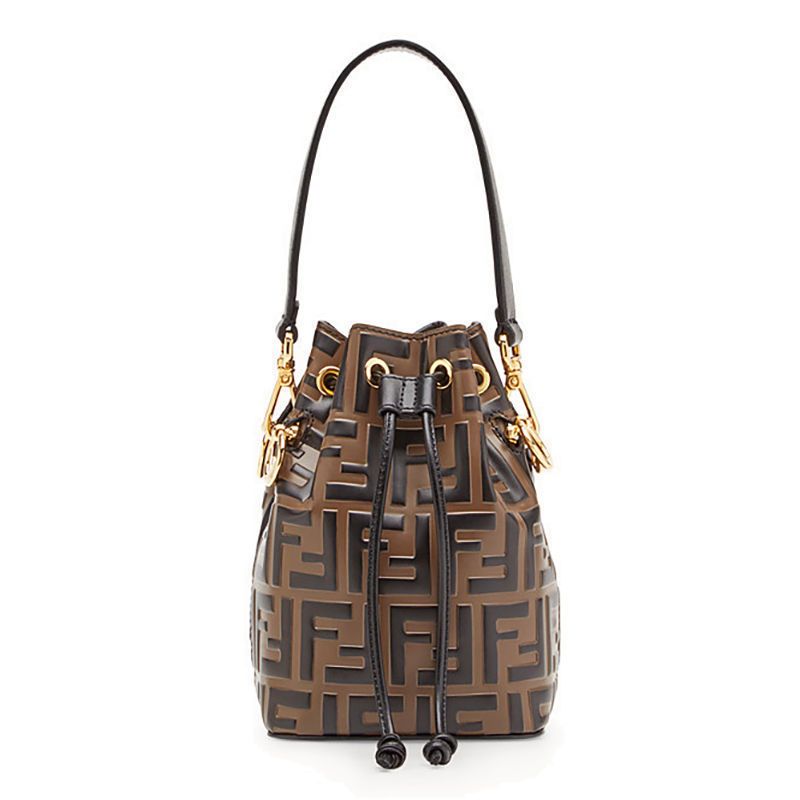 mon tresor mini leather bucket bolsa