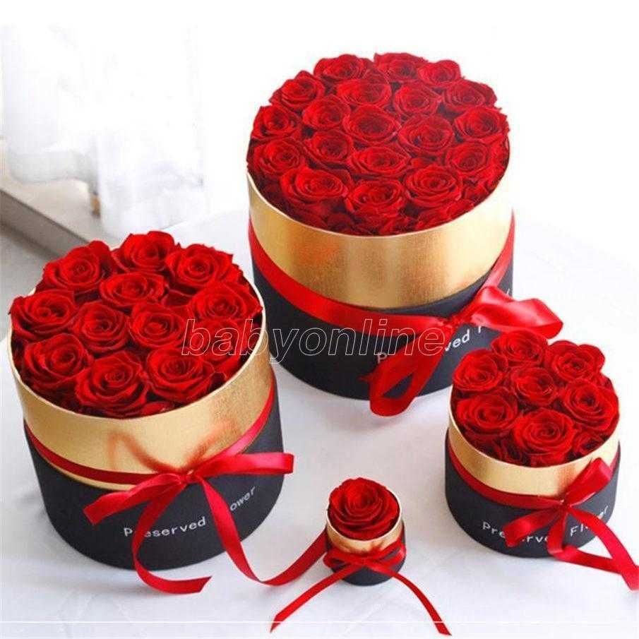 Onsterfelijke decoratieve bloememmer 1/7/12/19 Roses Rose Box Moederdag Kerstmis 217 Valentijnsdag Gift Fabrikant Voorraad