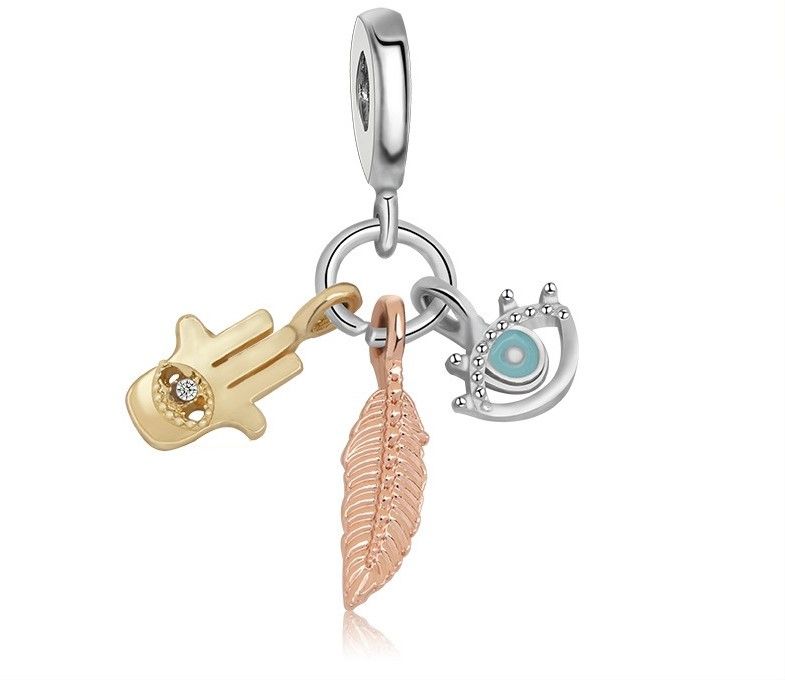 Fits Pandora Bracelets Eye & Lucky Hand Charms Bead For Women Making Diy European Necklace Jewelry Accessorie From Luckybaby1888, $0.77 | DHgate.Com