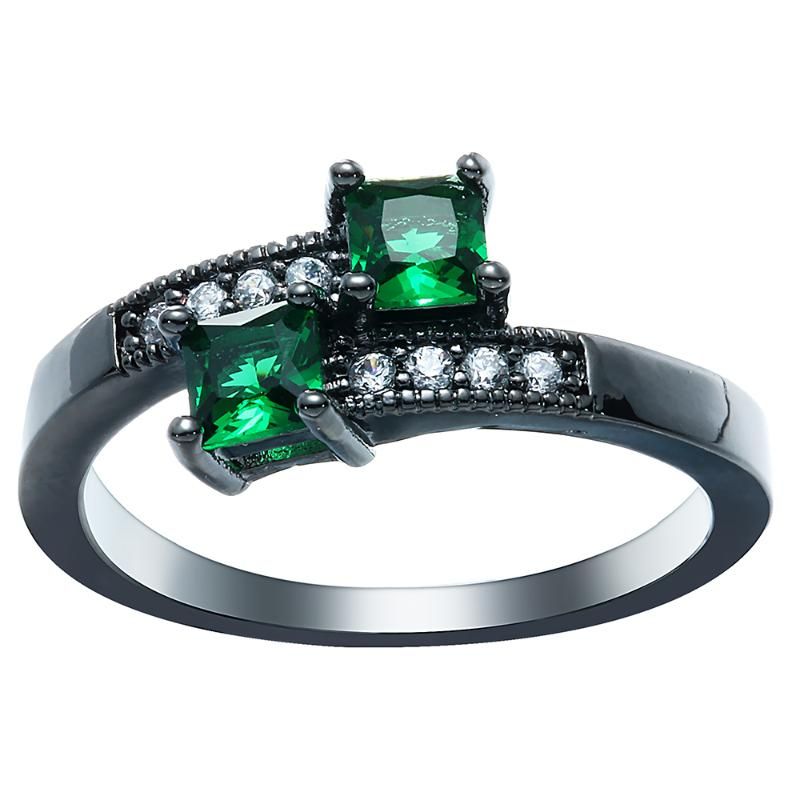green black silver plated