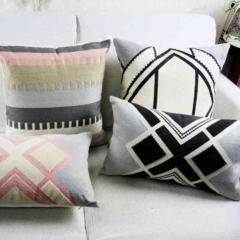 pink aztec pillow