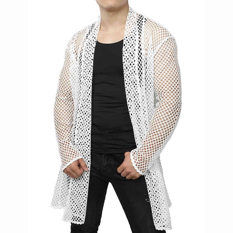 Shirt Men Shawl Collar 