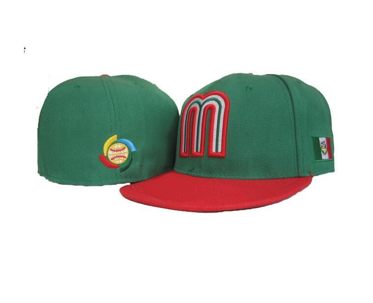 Mexico National Team Fitted Teams Hats 