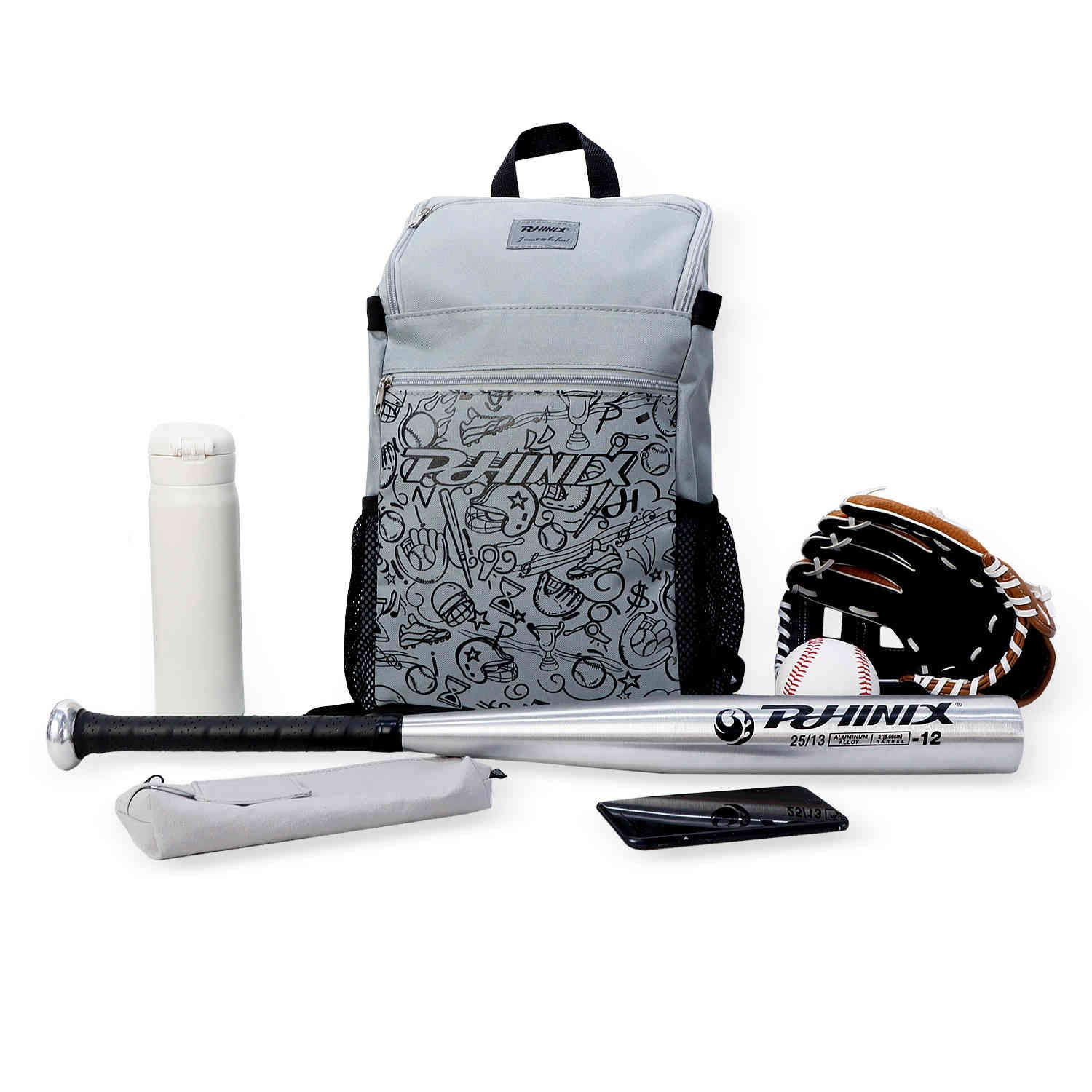 softball drawstring bolsa