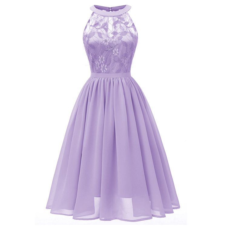 Compra Vestidos De Graduación Cortos De Chifón De Encaje Halter 2021 Una  Línea Formal Rosa Borgoña Plata Púrpura Purple Party Vestido De Fiesta  Barato | Entrega Rápida Y Calidad | Es.Dhgate