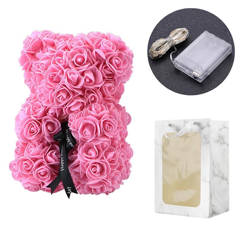 Borsa da orso rosa LED