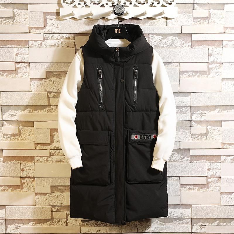 Black Long Vest Men