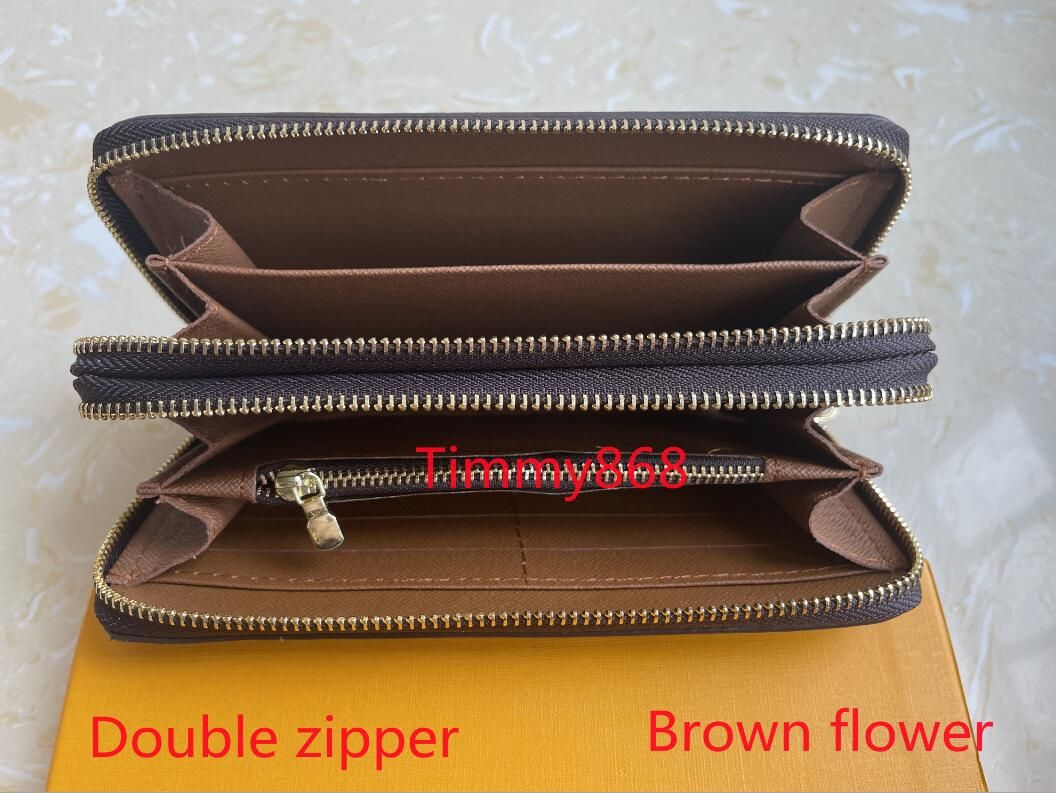 Double Zipper brown flower