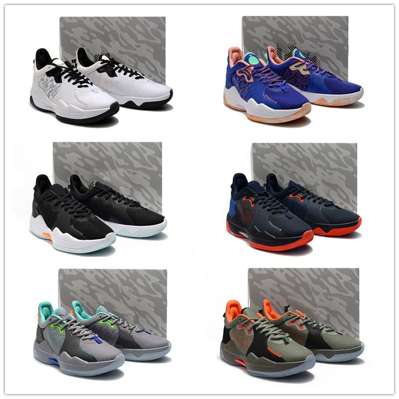 Paul George 5 EP Black White Okc Home Hombres Zapatos Atléticos Ejército  Green Grey PG 5S MENS Deportes Sneaker Con Caja Por Findjordan, 100,11 € |  Es.Dhgate.Com