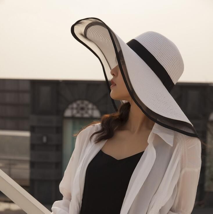 Sombrero De Compras De Viaje Bordado Sunhat Para Mujer Sombrero De Compras De Viaje Bordado Sunhat Para Mujer