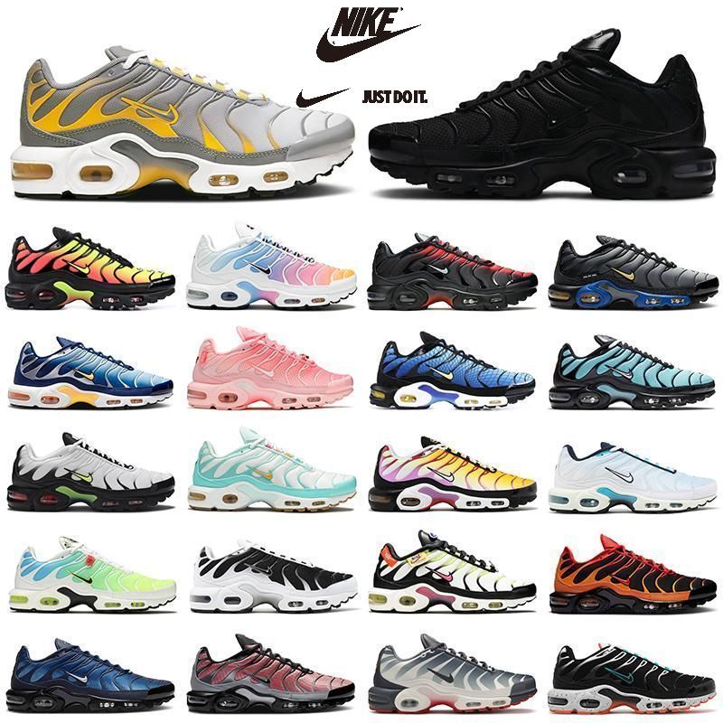 Nike Air Max TN Plus Mens Running Schoenen Triple Frequency Pack Hyper Blue  Voltage Purple Oreo