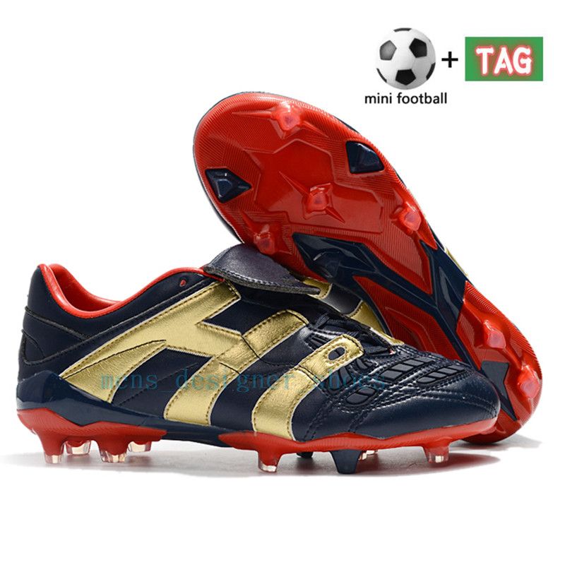 Predator Accelerator Elektriciteit FG Voetbal Schoenen Heren Voetbalschoenen  Zwart Wit Koninklijk Goud Beige Volt Mannen Cleats