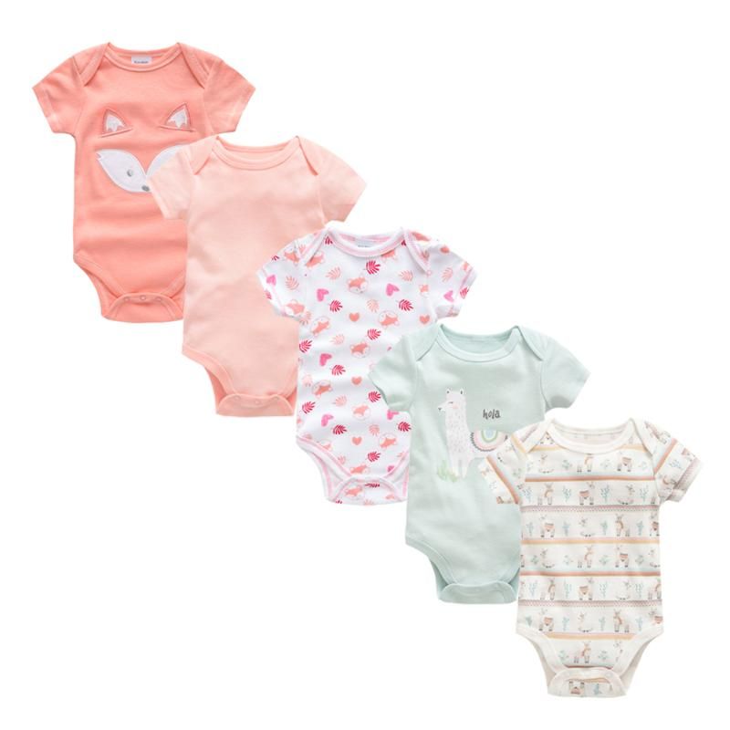 Acheter Rompers Baby Vetements Ne 100 Coton Solide Body Body Body Body Body Bodysuits Sans Manches Courtes Dessin Anime Imprimer Ropa De Bebes Combinaisons De 12 07 Du Ligemeitang Fr Dhgate Com
