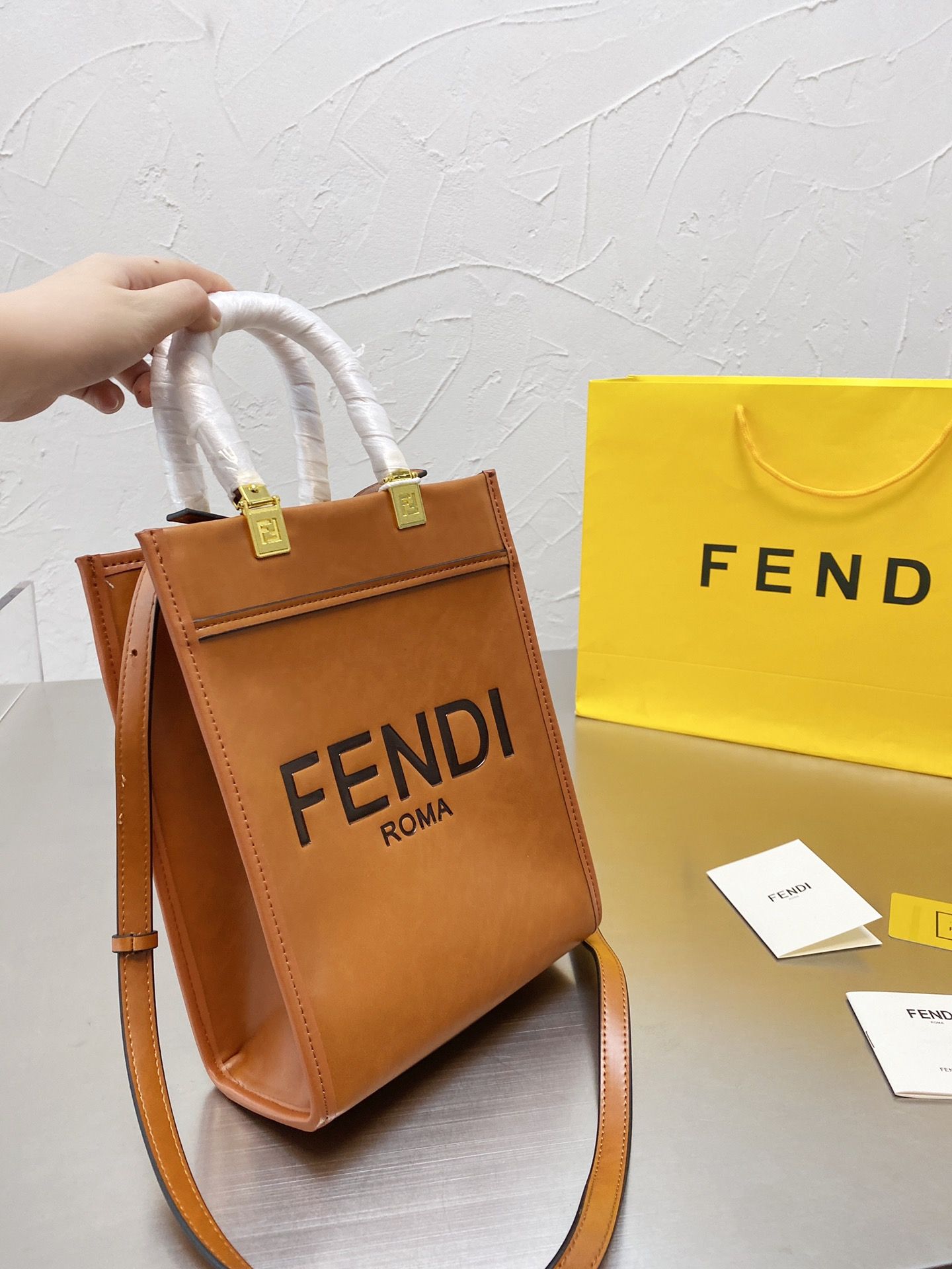 fendi bolsa orange