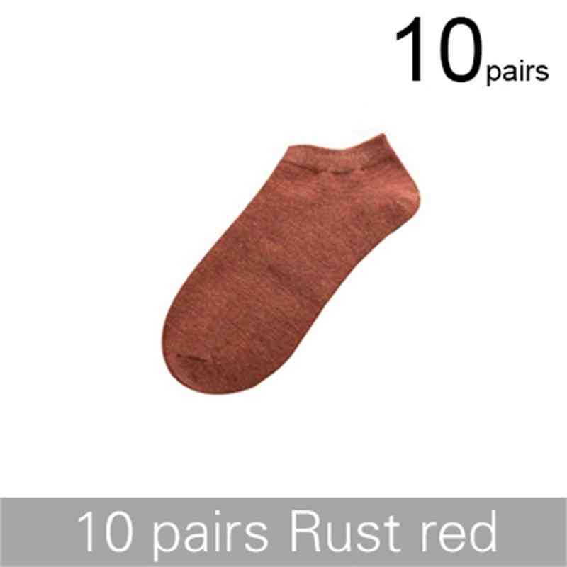 10 Pairs Rust Red