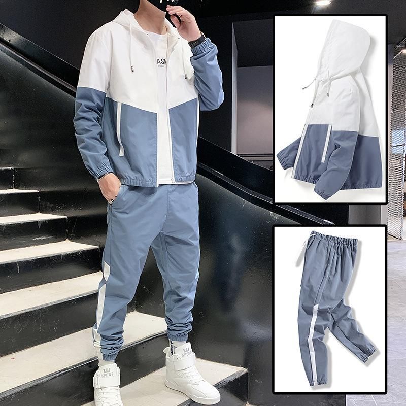 Compra Chándal De Los Hombres Traje De Deportes De Otoño Hombre Chaqueta Y  Pantalones Dos Piezas Set Casual Running Mens Outfit 2021 Moda Joggers 6XL  Barato | Entrega Rápida Y Calidad | Es.Dhgate
