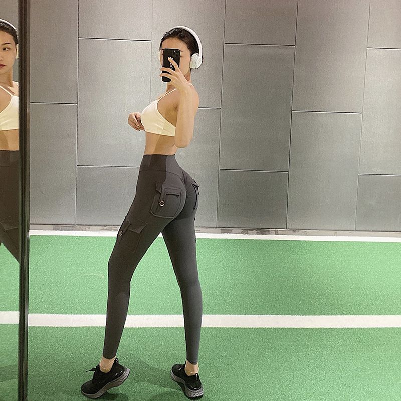 Sheer Yoga Pants High Waist Nude Thin 