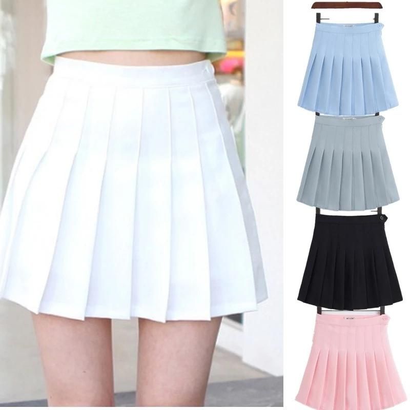 Compra Faldas Xinhuaase Pleated Midi Mujeres Cosplay Juvenil Estudiante  Chicas A Shorts Uniforme De Cintura Alta Con Calzoncillos Interiores Blanco  XXL Barato | Entrega Rápida Y Calidad | Es.Dhgate
