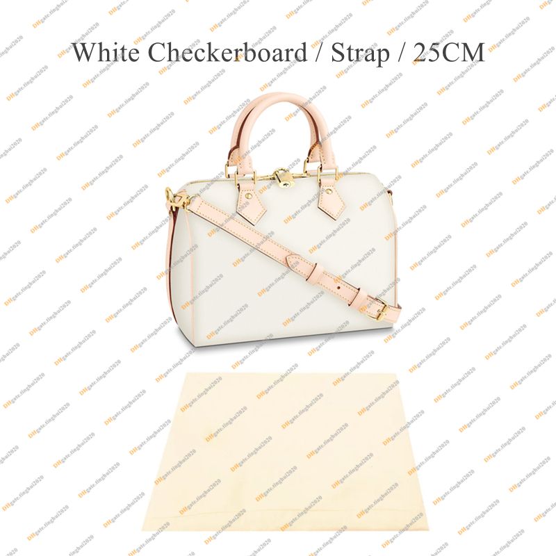 Strap / White Checkerboard 25cm