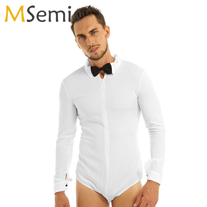 Camisas para hombres Camisa de para hombre con Bowtie Competición Performance Ballroom Moderno