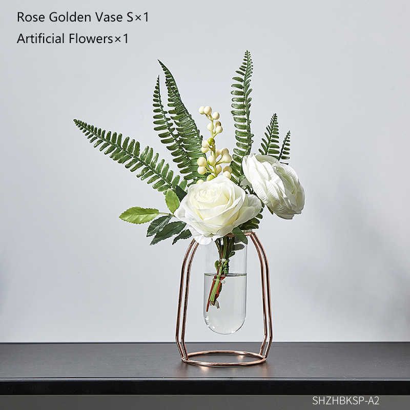 b Rose Golden Vase s