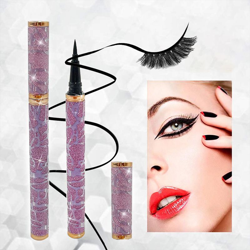 2021 Waterproof Self Adhesive Sticky Eyeliner 2 In 1 Magic Eyes Liner